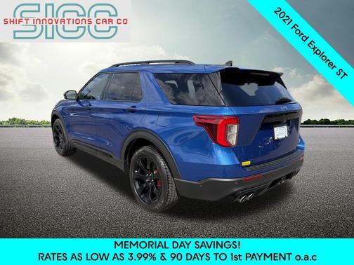 Atlas Blue Metallic 2021 Ford Explorer ST
