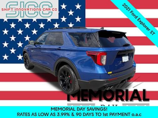 Atlas Blue Metallic 2021 Ford Explorer ST