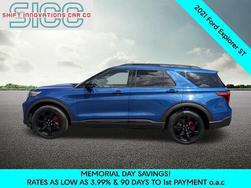 Atlas Blue Metallic 2021 Ford Explorer ST