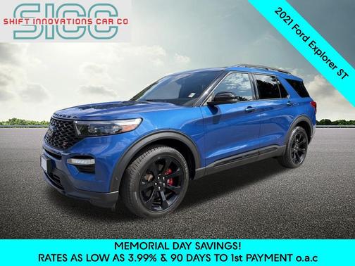 Atlas Blue Metallic 2021 Ford Explorer ST