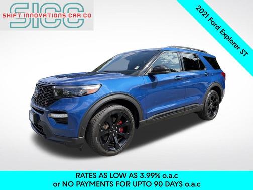 Atlas Blue Metallic 2021 Ford Explorer ST