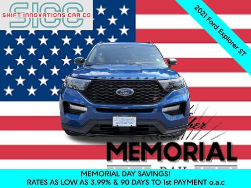 Atlas Blue Metallic 2021 Ford Explorer ST