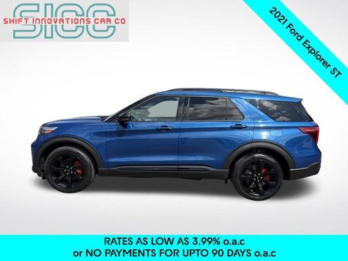 Atlas Blue Metallic 2021 Ford Explorer ST