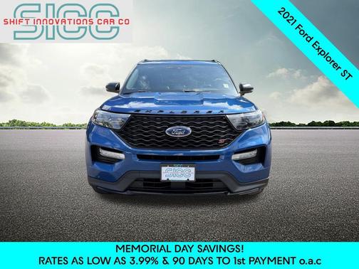 Atlas Blue Metallic 2021 Ford Explorer ST