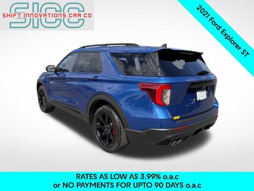 Atlas Blue Metallic 2021 Ford Explorer ST