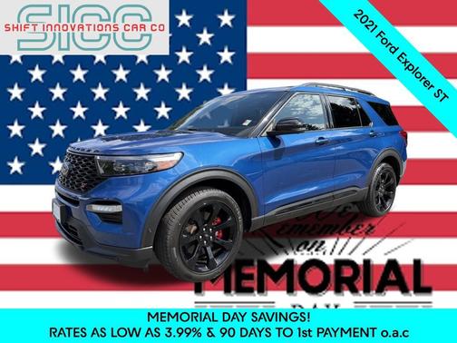 Atlas Blue Metallic 2021 Ford Explorer ST