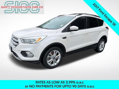 White Platinum Metallic Tri-Coat 2017 Ford Escape SE