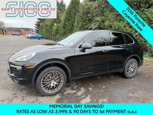 Black 2016 Porsche Cayenne Cayenne