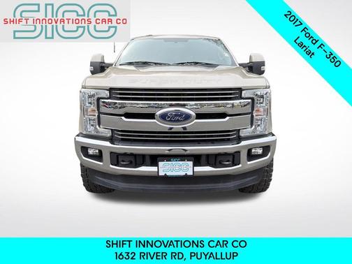 White Gold Metallic 2017 Ford F-350 Lariat