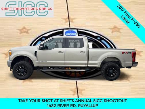 White Gold Metallic 2017 Ford F-350 Lariat