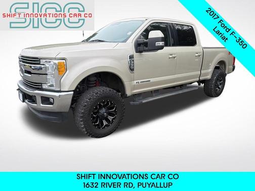 White Gold Metallic 2017 Ford F-350 Lariat