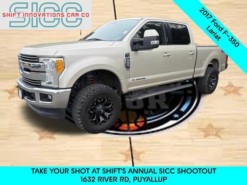 White Gold Metallic 2017 Ford F-350 Lariat