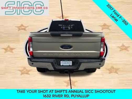 White Gold Metallic 2017 Ford F-350 Lariat