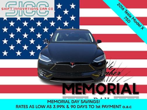 Black 2016 Tesla Model X 75D
