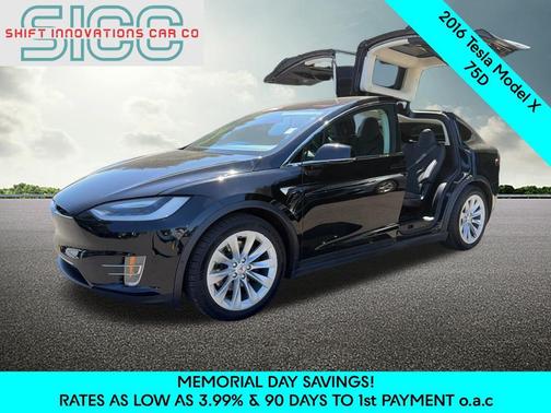 Black 2016 Tesla Model X 75D