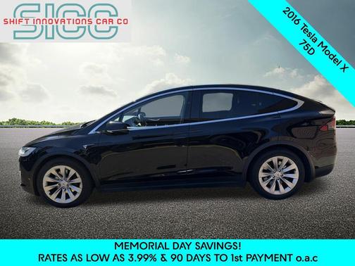 Black 2016 Tesla Model X 75D