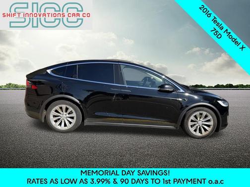 Black 2016 Tesla Model X 75D