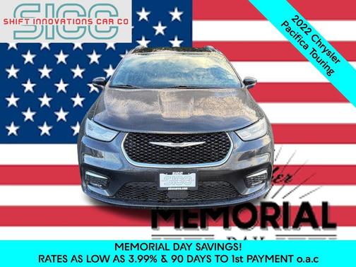 Brilliant Black Crystal Pearlcoat 2022 Chrysler Pacifica Touring