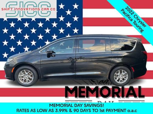 Brilliant Black Crystal Pearlcoat 2022 Chrysler Pacifica Touring