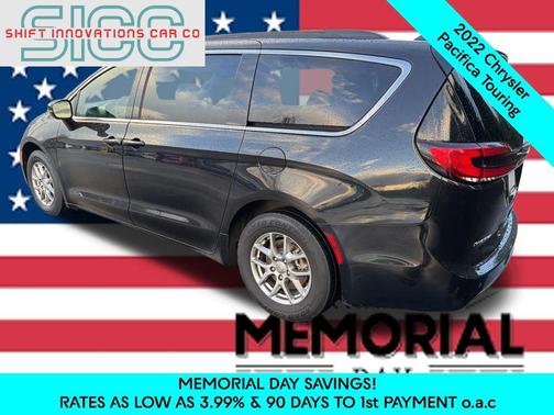 Brilliant Black Crystal Pearlcoat 2022 Chrysler Pacifica Touring