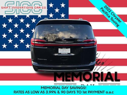 Brilliant Black Crystal Pearlcoat 2022 Chrysler Pacifica Touring
