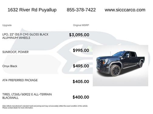 Onyx Black 2025 GMC Sierra 2500 AT4