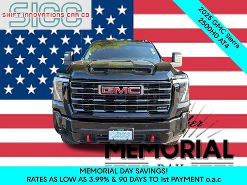 Onyx Black 2025 GMC Sierra 2500 AT4