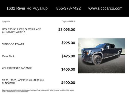 Onyx Black 2025 GMC Sierra 2500 AT4