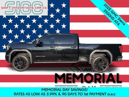 Onyx Black 2025 GMC Sierra 2500 AT4