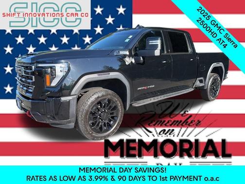 Onyx Black 2025 GMC Sierra 2500 AT4