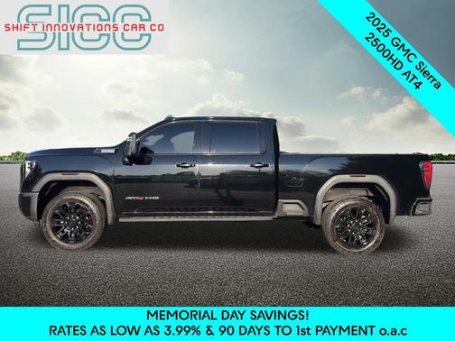 Onyx Black 2025 GMC Sierra 2500 AT4