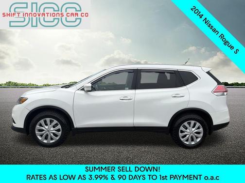 Moonlight White 2014 Nissan Rogue S
