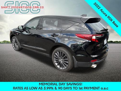 Black 2022 Acura RDX A-Spec Advance Package
