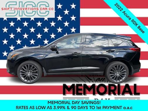 Black 2022 Acura RDX A-Spec Advance Package