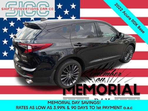 Black 2022 Acura RDX A-Spec Advance Package