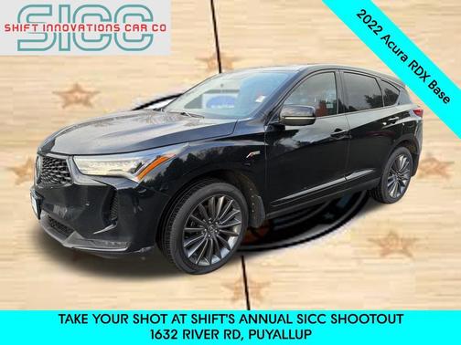 Black 2022 Acura RDX A-Spec Advance Package