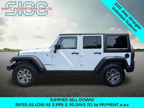 Bright White Clearcoat 2015 Jeep Wrangler Unlimited Rubicon