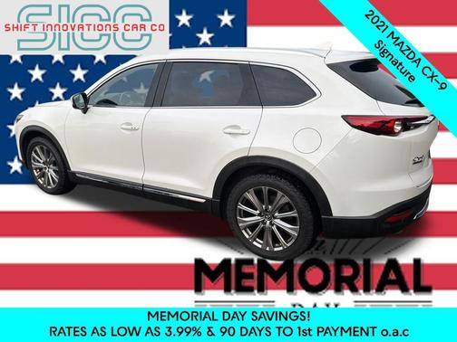 Snowflake White Pearl Mica 2021 Mazda CX-9 Signature