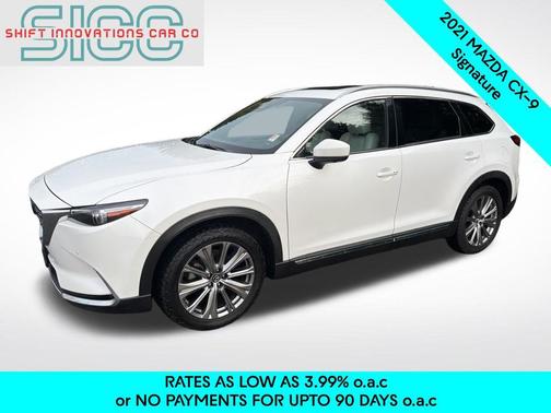 Snowflake White Pearl Mica 2021 Mazda CX-9 Signature