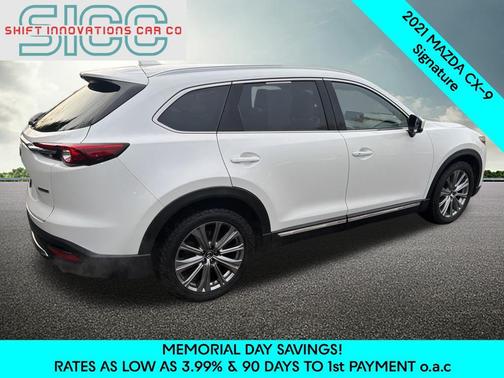 Snowflake White Pearl Mica 2021 Mazda CX-9 Signature