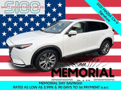 Snowflake White Pearl Mica 2021 Mazda CX-9 Signature