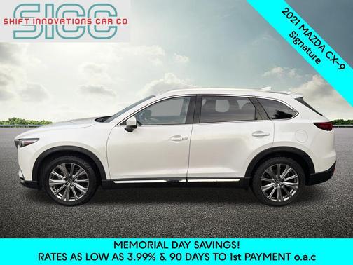 Snowflake White Pearl Mica 2021 Mazda CX-9 Signature
