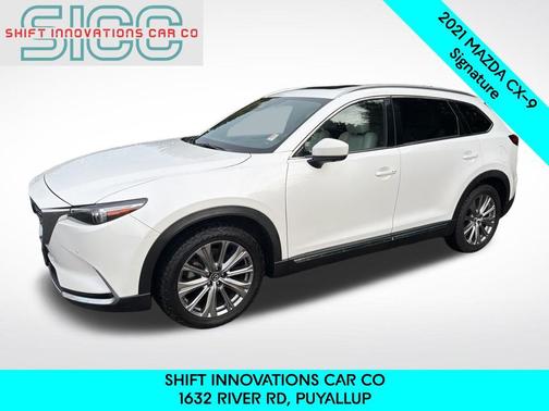 Snowflake White Pearl Mica 2021 Mazda CX-9 Signature