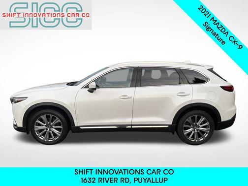 Snowflake White Pearl Mica 2021 Mazda CX-9 Signature