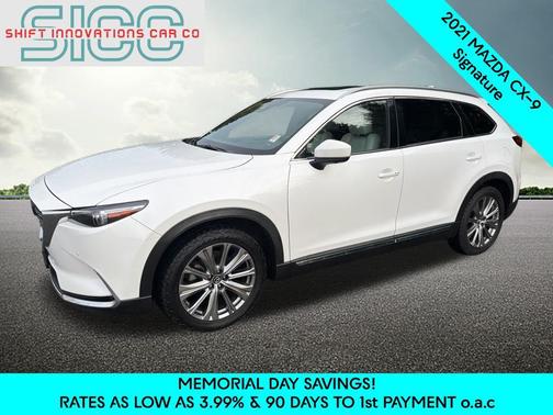 Snowflake White Pearl Mica 2021 Mazda CX-9 Signature