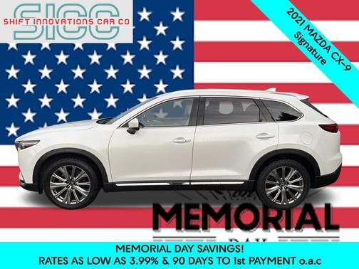 Snowflake White Pearl Mica 2021 Mazda CX-9 Signature