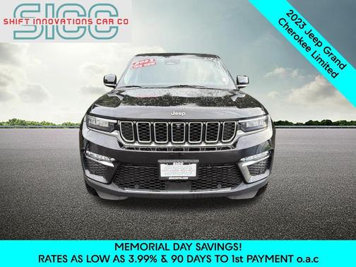 Diamond Black Crystal Pearlcoat 2023 Jeep Grand Cherokee Limited