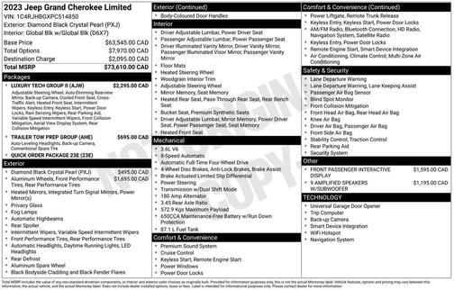 2023 Jeep Grand Cherokee Limited