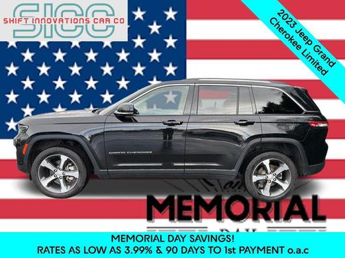Diamond Black Crystal Pearlcoat 2023 Jeep Grand Cherokee Limited