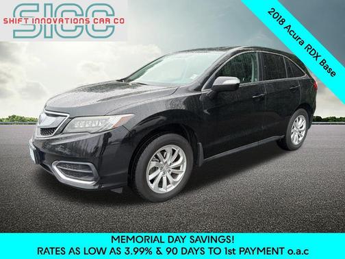 Crystal Black Pearl 2018 Acura RDX AcuraWatch Plus Package